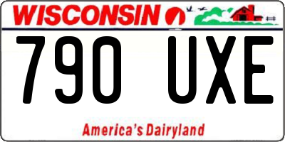WI license plate 790UXE