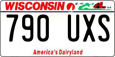 WI license plate 790UXS