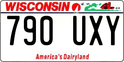 WI license plate 790UXY