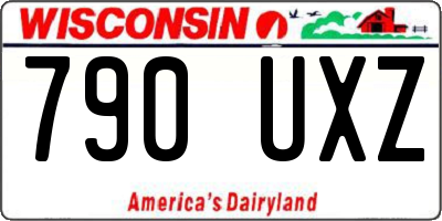 WI license plate 790UXZ