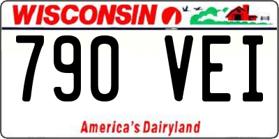 WI license plate 790VEI