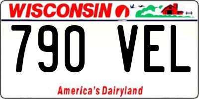 WI license plate 790VEL