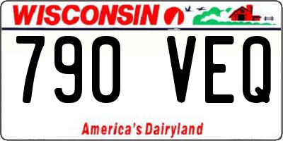 WI license plate 790VEQ