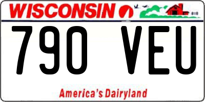 WI license plate 790VEU