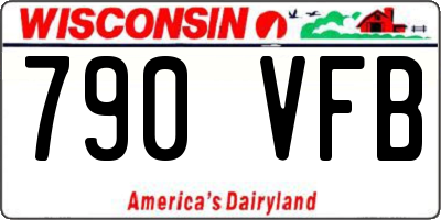 WI license plate 790VFB