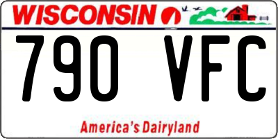 WI license plate 790VFC