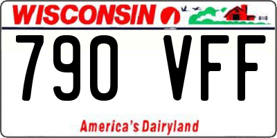 WI license plate 790VFF