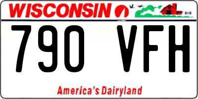 WI license plate 790VFH