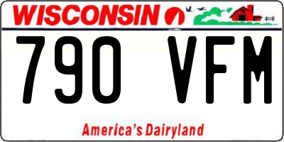 WI license plate 790VFM