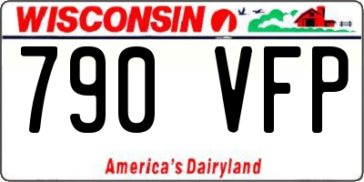 WI license plate 790VFP