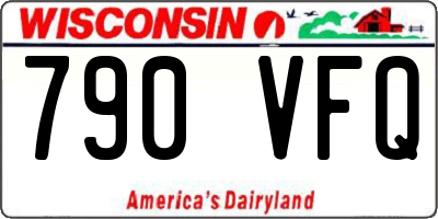 WI license plate 790VFQ