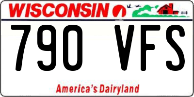 WI license plate 790VFS