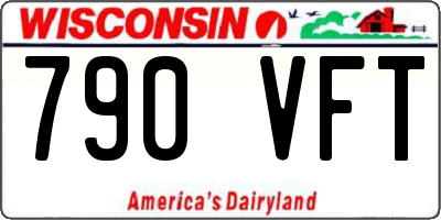 WI license plate 790VFT