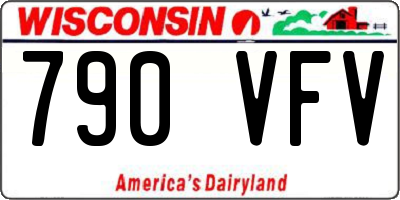 WI license plate 790VFV