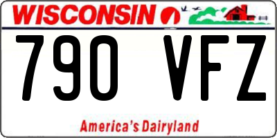 WI license plate 790VFZ