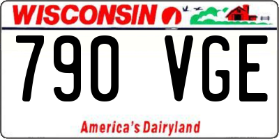 WI license plate 790VGE