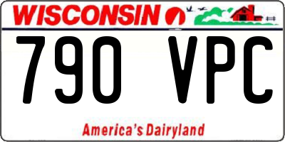 WI license plate 790VPC