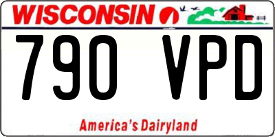 WI license plate 790VPD
