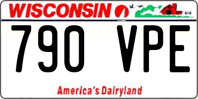 WI license plate 790VPE