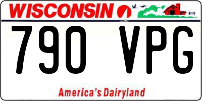 WI license plate 790VPG
