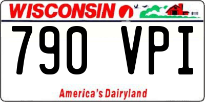 WI license plate 790VPI