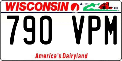 WI license plate 790VPM