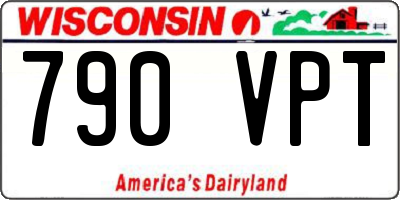 WI license plate 790VPT
