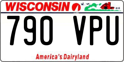 WI license plate 790VPU