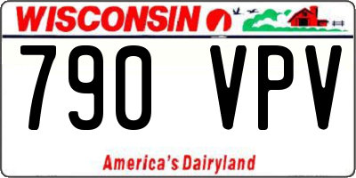 WI license plate 790VPV