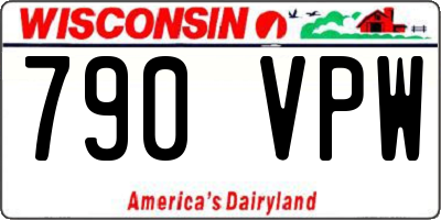 WI license plate 790VPW