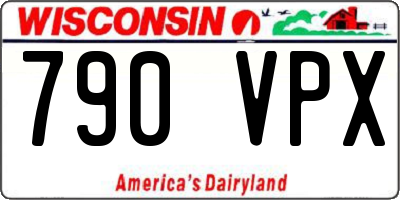 WI license plate 790VPX