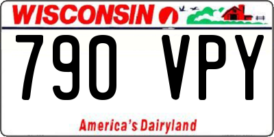WI license plate 790VPY
