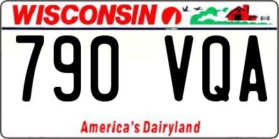 WI license plate 790VQA