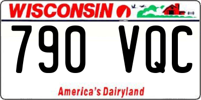 WI license plate 790VQC