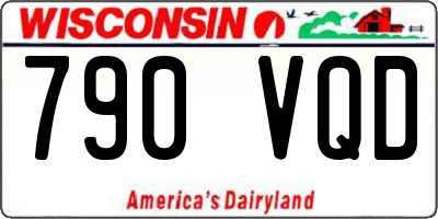 WI license plate 790VQD