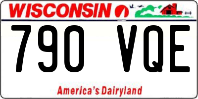WI license plate 790VQE