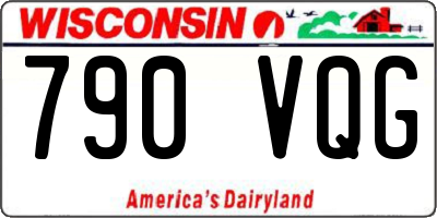 WI license plate 790VQG