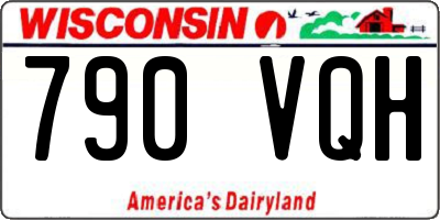 WI license plate 790VQH