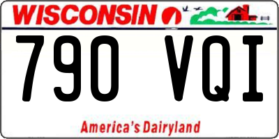 WI license plate 790VQI