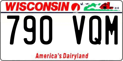 WI license plate 790VQM