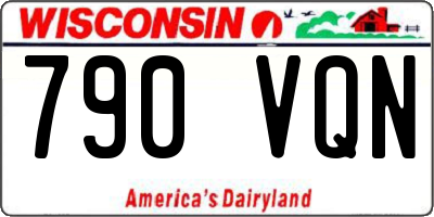 WI license plate 790VQN