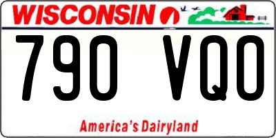 WI license plate 790VQO