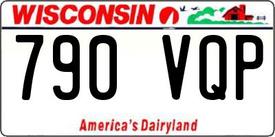 WI license plate 790VQP