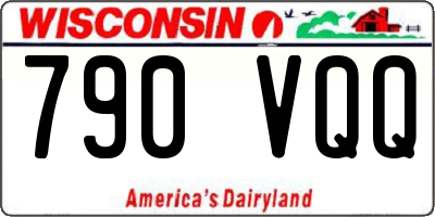 WI license plate 790VQQ