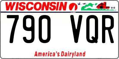 WI license plate 790VQR