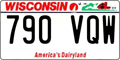 WI license plate 790VQW