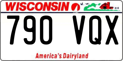 WI license plate 790VQX