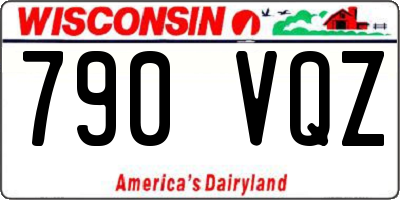 WI license plate 790VQZ