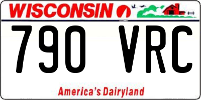 WI license plate 790VRC