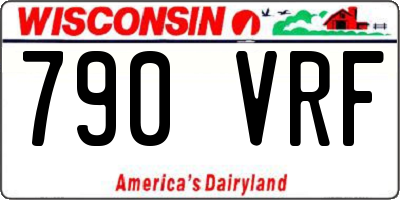 WI license plate 790VRF